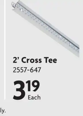 Home Hardware Suspended Ceiling Grid 2' Cross Tee offer