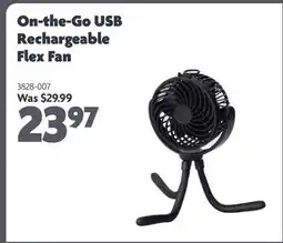 Home Hardware OMNIMAX On-the-Go USB Rechargeable Flex Fan offer