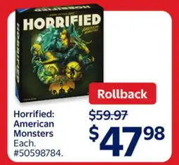 Walmart Horrified American Monsters offer