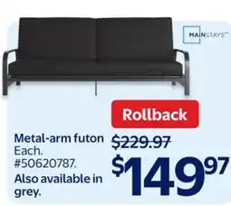 Walmart Metal-arm futon offer