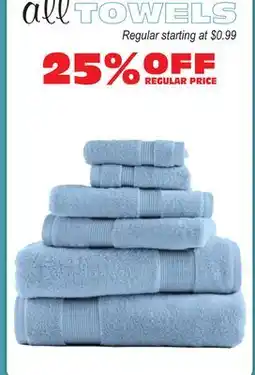 Oxford Mills all TOWELS offer