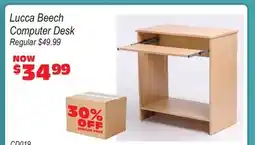 Oxford Mills Lucca Beech Computer Desk offer