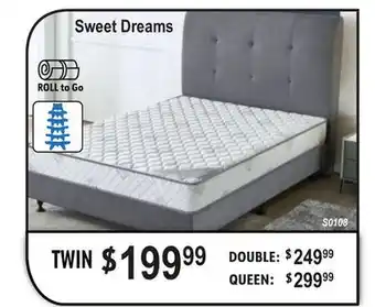 Oxford Mills TWIN Sweet Dreams Mattresses offer
