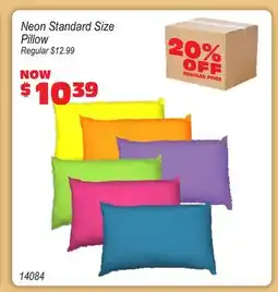Oxford Mills Neon Standard Size Pillow offer