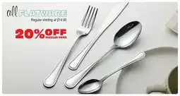 Oxford Mills all FLATWARE offer