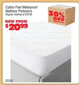 Oxford Mills Cotton Feel Waterproof Mattress Protectors offer