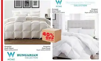 Oxford Mills Hungarian Down Pillows offer