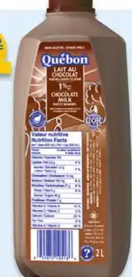 Walmart Québon chocolate milk offer