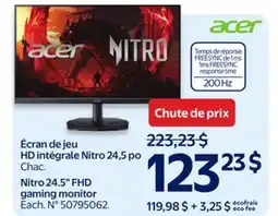 Walmart Acer Nitro 24.5 FHD gaming monitor offer