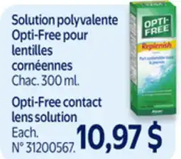 Walmart Opti-Free contact lens solution offer