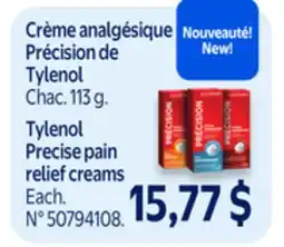 Walmart Tylenol Precise pain relief creams offer