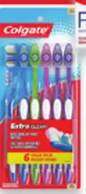 Walmart Colgate Extra Clean toothbrush 6-pack offer