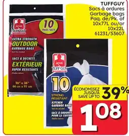 Rossy TUFFGUY Garbage bags offer