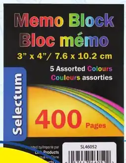 Rossy Memo block offer