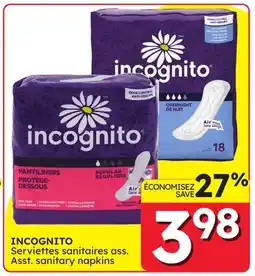 Rossy INCOGNITO Asst. sanitary napkins offer