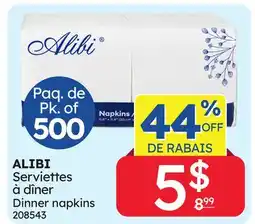 Rossy ALIBI Dinner napkins offer
