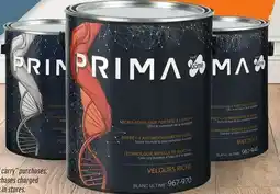 Canac Prima Flat Interior Latex Paint Ultimate White 3.78 L offer
