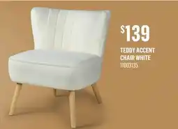 Canac Teddy Accent Chair White offer