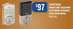Canac Traditional Smartcode Touchpad Electronic Deadbolt Lock offer