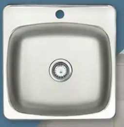 Canac Bowl Kitchen Sink Stainless Steel 1-hole offer