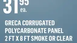 Canac Greca Smoke Corrugated Polycarbonate Panel offer