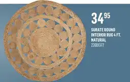 Canac Surate Round Interior Rug 4 ft. Natural offer