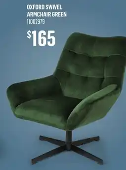 Canac Oxford Swivel Armchair Green offer
