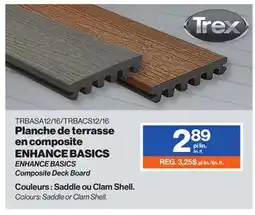 Patrick Morin ENHANCE BASICS Composite Deck Board offer