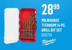 Canac Milwaukee Titanium 14-Pc. Drill Bit Set offer