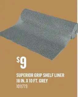 Canac Superior Grip Shelf Liner 18in.x10ft. Grey offer