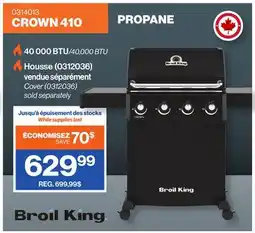 Patrick Morin BROIL KING CROWN 410 Propane Barbecue, 4 Burners, 40,000 BTU offer