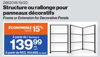 Patrick Morin Frame or Extension for Decorative Panels offer