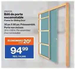 Patrick Morin Frame for Sliding Door 30 in. X 80 in offer