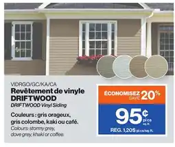 Patrick Morin Revêtement de vinyle DRIFTWOOD offer