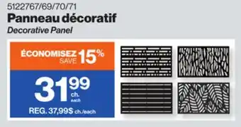 Patrick Morin Decorative Panel offer