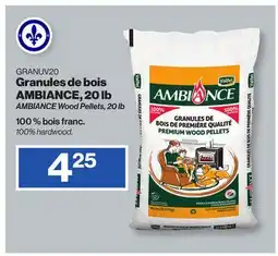 Patrick Morin AMBIANCE Wood Pellets, 20 lb offer