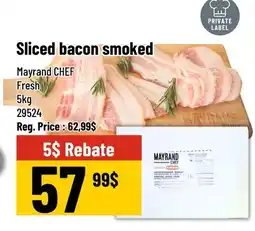 Mayrand Fresh Rindless sliced Bacon Mayrand Chef offer