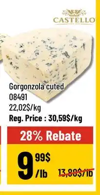 Mayrand Gorgonzola Blue Cheese Cut 400 g Castello offer
