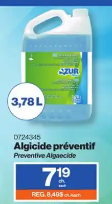 Patrick Morin Preventive Algaecide offer