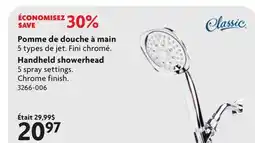 Home Hardware CLASSIC Handheld showerhead offer