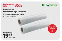 Home Hardware FOODSAVER Vacuum heat-seal rolls offer