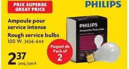 Home Hardware PHILIPS Rough service bulbs offer
