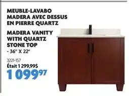 Home Hardware MADERA VANITY WITH QUARTZ STONE TOP offer