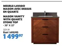 Home Hardware MASON VANITY WITH QUARTZ STONE TOP offer