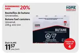 Home Hardware HOME ESSENTIALS Butane fuel canisters offer