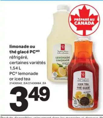 L'Intermarché LIMONADE OU THÉ GLACÉ | LEMONADE OR ICED TEA, 1,54L offer