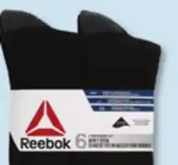 Walmart Reebok Men's Socks 6-pack offer