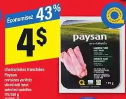 Maxi Paysan charcuteries tranchées offer