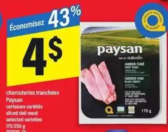 Maxi Paysan charcuteries tranchées offer