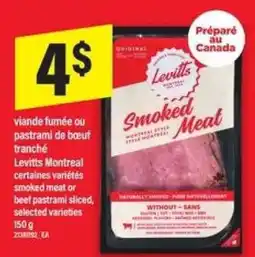Maxi Levitts Montreal smoked meat offer